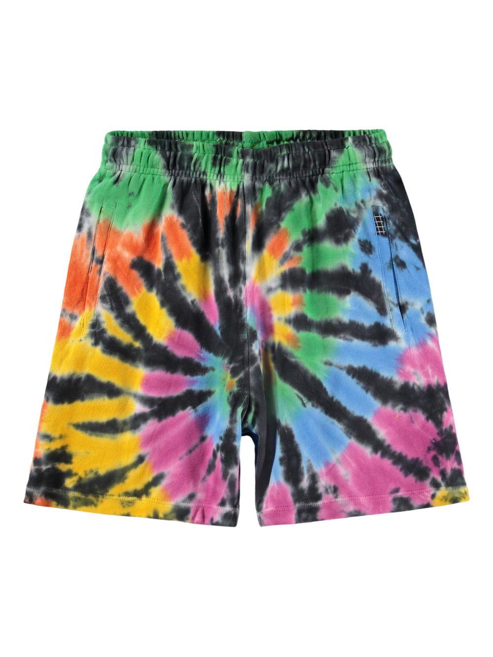 Shorts Amil per bambina Molo multicolore con fantasia tie-dye 6S26H205 5984 MOLO KIDS 