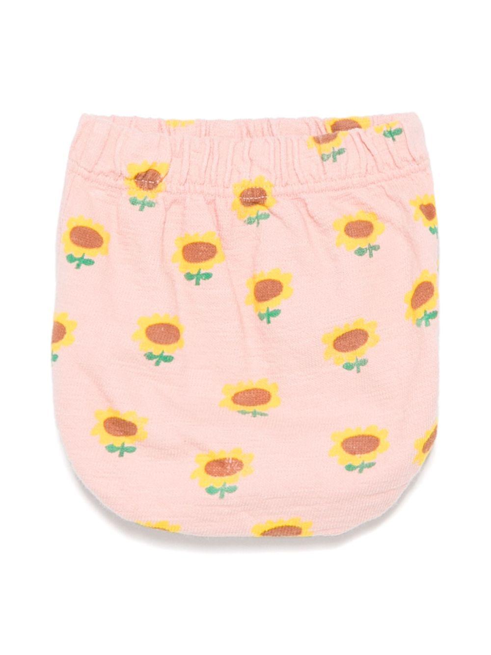Culotte per neonata Bobo Choses rosa con stampa a fiori B125AB036 681 BOBO CHOSES 