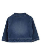Giubbino denim per neonata Givenchy Kids blu con decorazione con strass H30646 Z10 GIVENCHY KIDS 