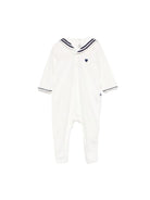 Tutina per neonato Petit Bateau bianca con dettaglio a cuore A0F79 01 PETIT BATEAU KIDS 