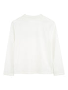 T-shirt per bambina Lanvin Enfant bianco a maniche lunghe con logo N30253 117 LANVIN 