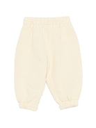 Shorts per neonato Bobo Choses beige con toppe gialle B126AB067 721 BOBO CHOSES KIDS 