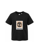 T-shirt per bambino Timberland Kids nera con stampa grafica T60969 09B TIMBERLAND KIDS 