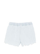 Shorts per bambina Molo azzurro con bordo smerlato 2S26H107 8621 MOLO KIDS 