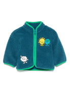 Giacca in pile per neonato Stella McCartney Kids Earth Friends blu TX2507 Z0506 673 STELLA McCARTNEY KIDS 