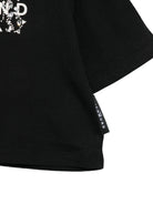 T-shirt per bambina John Richmond Junior nera modello crop RGP26203TS BLACK JOHN RICHMOND KIDS 