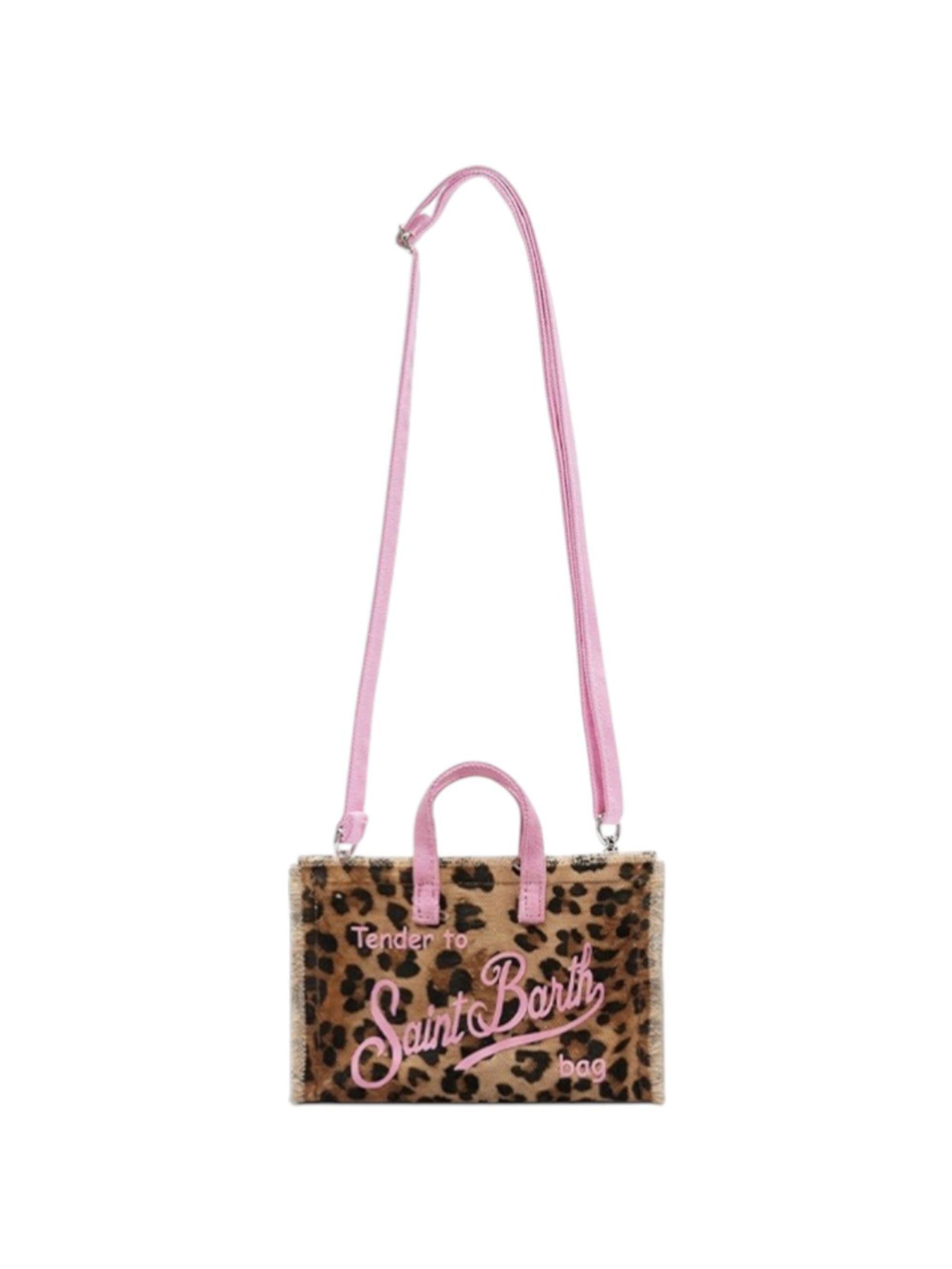 Phone Bag MC2 Saint Barth animalier con manici rosa PHONE001 00330L MC2 ST. BARTH KIDS 