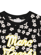 T-shirt per bambina The Marc Jacobs Kids nero con stampa a fiori all-over W60738 09B THE MARC JACOBS KIDS 