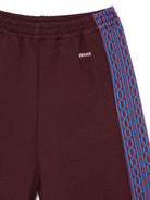 Shorts per bambino Versace Kids bordeaux con bande laterali 10249361A18115 2RH20 VERSACE KIDS 