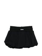 Shorts per bambina MSGM Kids neri con logo sul retro S6MSJGST086 110 MSGM KIDS 
