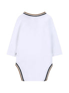Set quattro pezzi per neonato Boss Kids bianco con logo sul davanti J53055 10P BOSS KIDS 