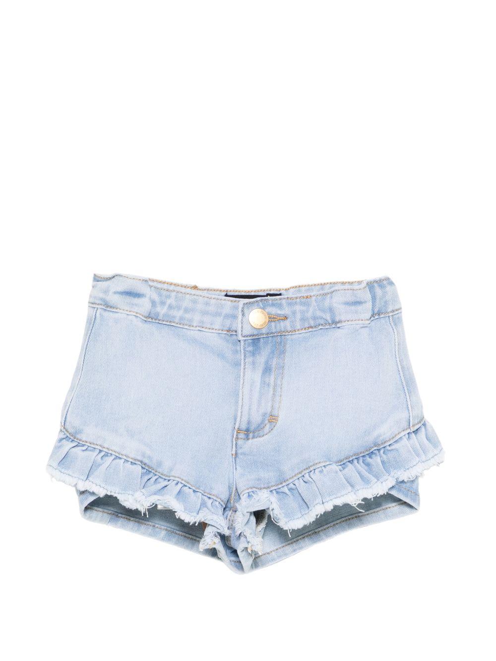 Shorts Agnetha per bambina Molo denim con ruches 2S26H112 9484 MOLO KIDS 