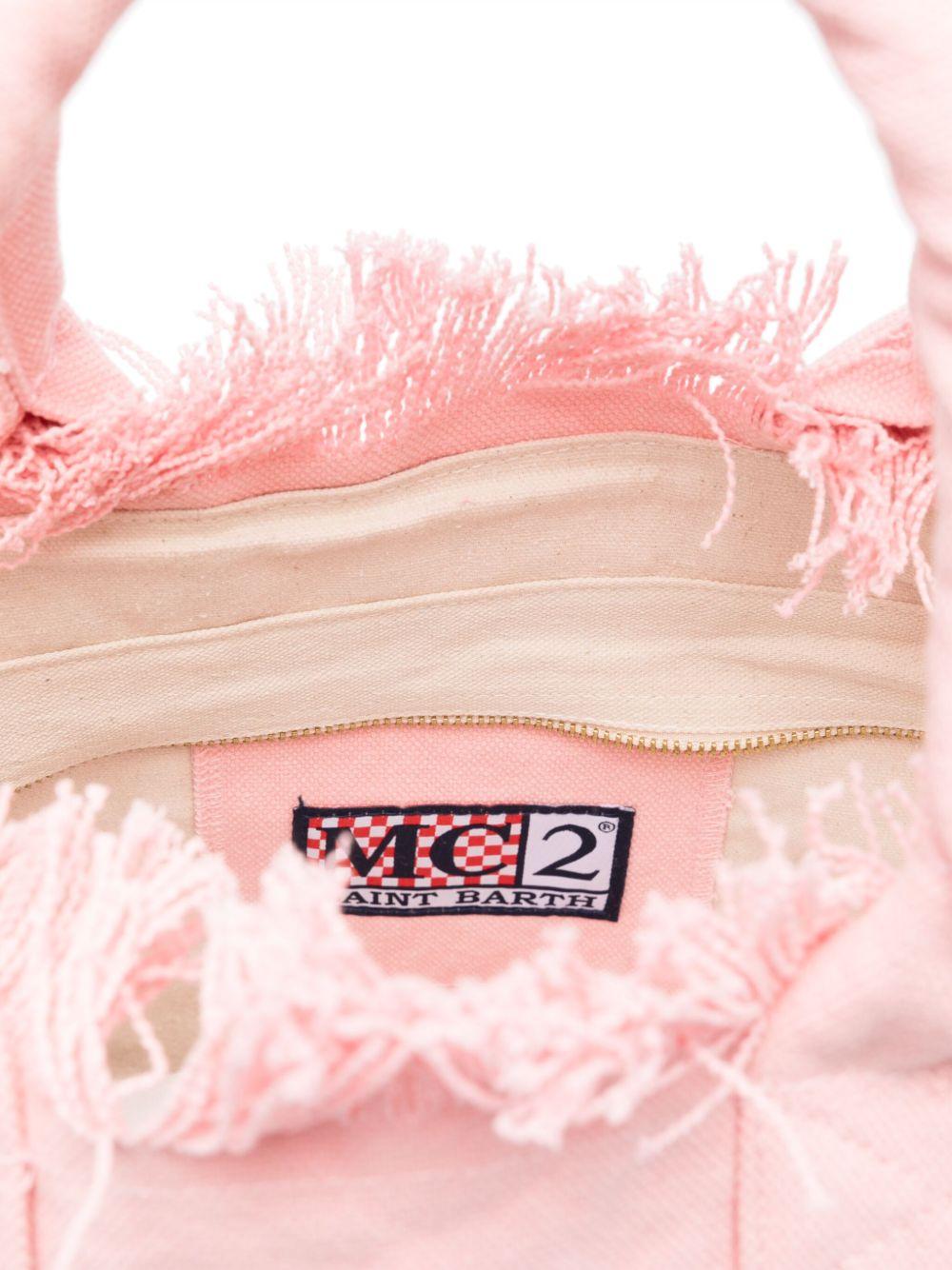 Borsa Vanity MC2 Saint Barth rosa con dettaglio frange VANI001 00135L MC2 ST. BARTH KIDS 