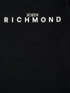 T-shirt per neonati John Richmond Junior nero con logo sul davanti RIA25012TS BLACK JOHN RICHMOND JUNIOR 