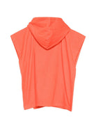 Accappatoio per bambini Stella McCartney Kids arancione con logo sul davanti TYCP20 Z0163 426 STELLA McCARTNEY KIDS 