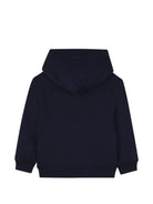 Felpa per bambino Lanvin Kids blu con applicazione logo N30435 855 LANVIN KIDS 