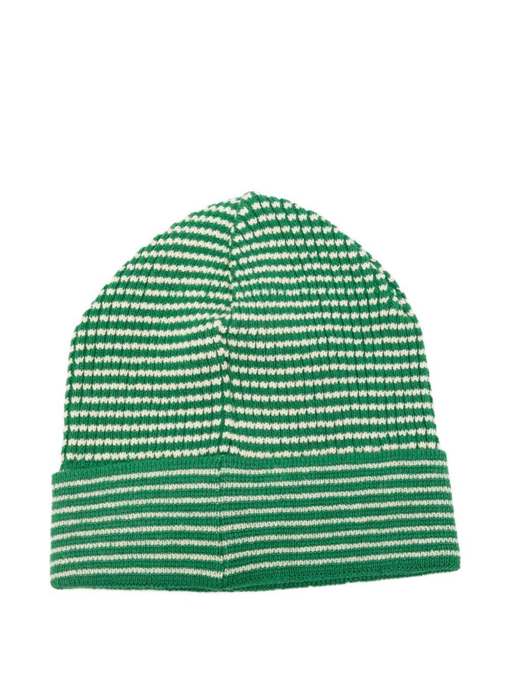 Cappello per neonato Bobo Choses verde con ricamo a forma di auto B225AH048 331 BOBO CHOSES KIDS 
