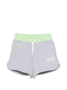 Shorts per bambina MSGM Kids grigi con vita elasticizzata S6MSJGSH021 271/01 MSGM KIDS 