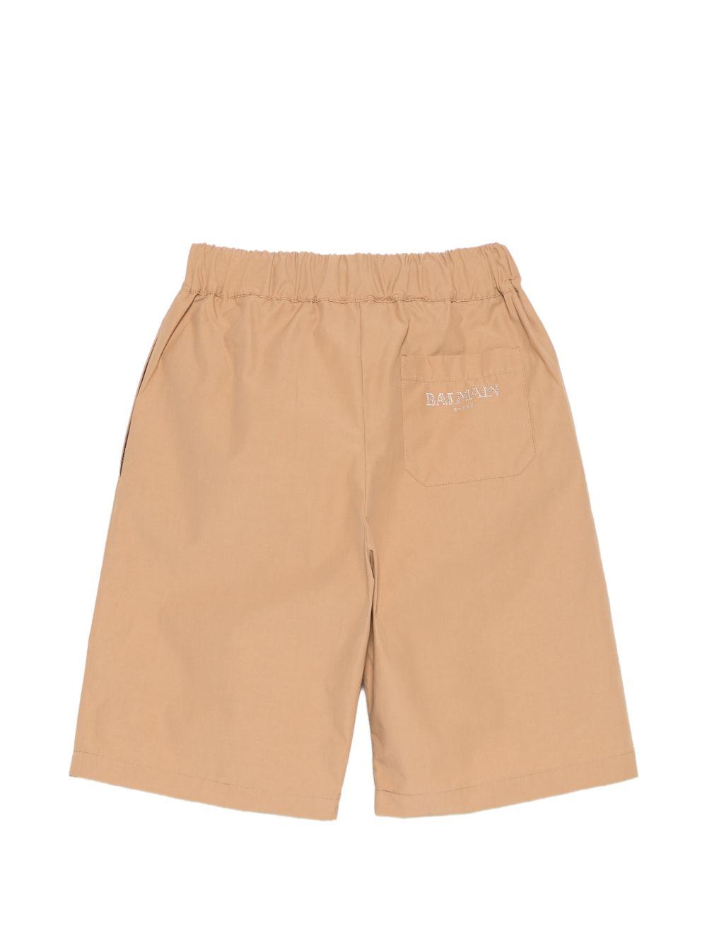 Shorts per bambino Balmain Kids beige con vita elasticizzata BY6R89 B0094 116 BALMAIN KIDS 
