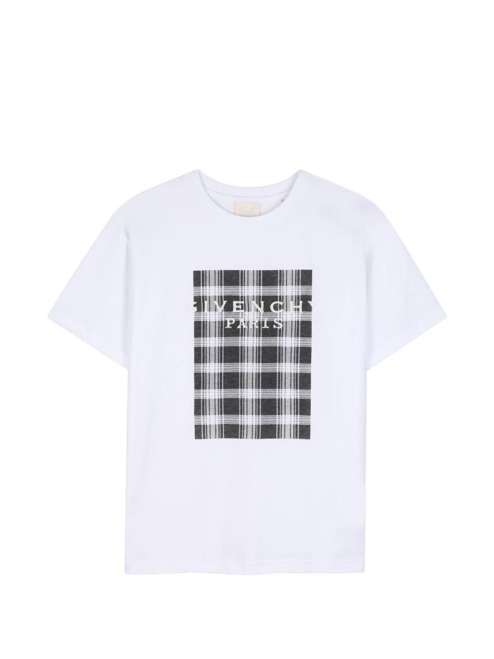 T-shirt per bambino Givenchy Kids bianca con stampa grafica H31340 10P GIVENCHY KIDS 
