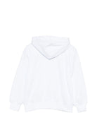Felpa per bambini MSGM Kids bianca con logo sul davanti S6MSJUZH065 001 MSGM KIDS 