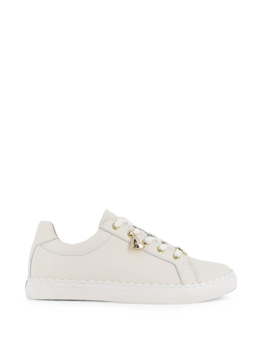 Sneakers per bambina Chloè Kids bianche con orlo a smerlo C21334 117 CHLOE' KIDS 