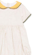 Tutina per neonato La Stupenderia beige con colletto a contrasto TBPG51D05 D19 LA STUPENDERIA KIDS 