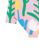 Costume da bagno per bambina Stella McCartney Kids rosa con stampa grafica all-over TYCB49 Z3518 509MC STELLA McCARTNEY KIDS 