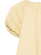 Abito Dilan per bambina Donsje giallo con scolle con arricciature 4114600 00210 DONSJE KIDS 