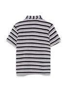 Camicia in maglia per bambino Paolo Pecora Kids blu con colletto alla cubana PP4046 BLU PAOLO PECORA KIDS 
