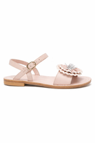 Sandali per bambina Bonpoint rosa con applicazione fiori sul davanti S06GSOL00009 025A BONPOINT KIDS 