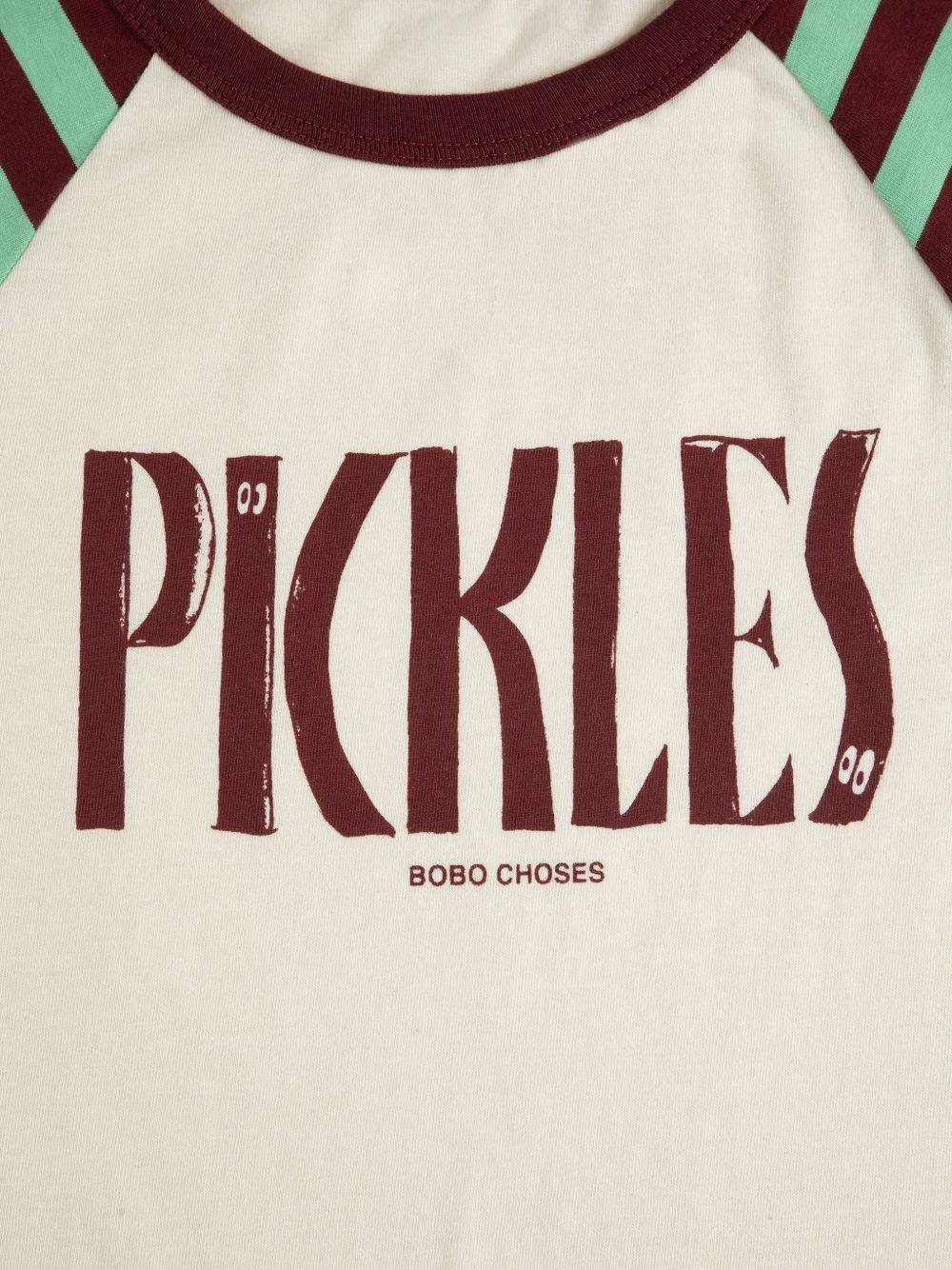 T-shirt per bambino Bobo Choses multicolore con stampa Pickles sul davanti B126AC021 199 BOBO CHOSES KIDS 