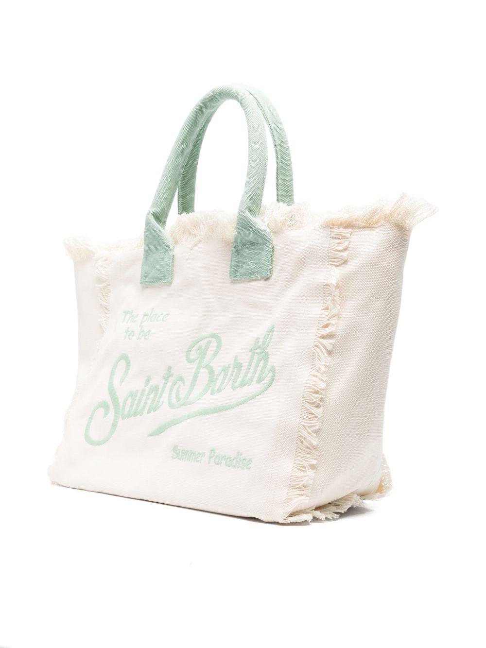 Borsa Vanity MC2 Saint Barth bianca con manici a contrasto VANI001 09481L MC2 ST. BARTH KIDS 