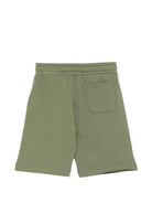 Shorts per bambino Moschino Kids verde con coulisse in vita HUQ02MLCA89 30037 MOSCHINO KIDS 