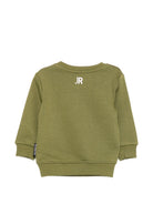 Felpa per neonato John Richmond Kids verde con dettaglio logo sul davanti RIA26003FE GREEN MILITARY JOHN RICHMOND KIDS 