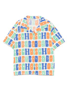 Camicia per bambino Bobo Choses bianco con logo all-over B125AC128 199 BOBO CHOSES 