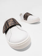 Sneakers per bambini Fendi Kids bianche con logo FF JMR325 A7N4 F0C1A FENDI KIDS 