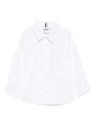 Camicia per neonato Boss Kids bianco con ricamo J52681 10P BOSS KIDS 