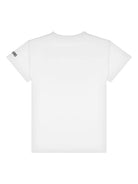 T shirt per bambina bianca Moschino con stampa LOVE nera HDV0FULCA61 10101 MOSCHINO KIDS 