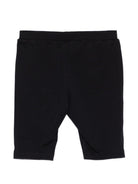 Leggins per neonata Moschino Kids neri con logo sul davanti MDP03JLBA00 60100 MOSCHINO KIDS 