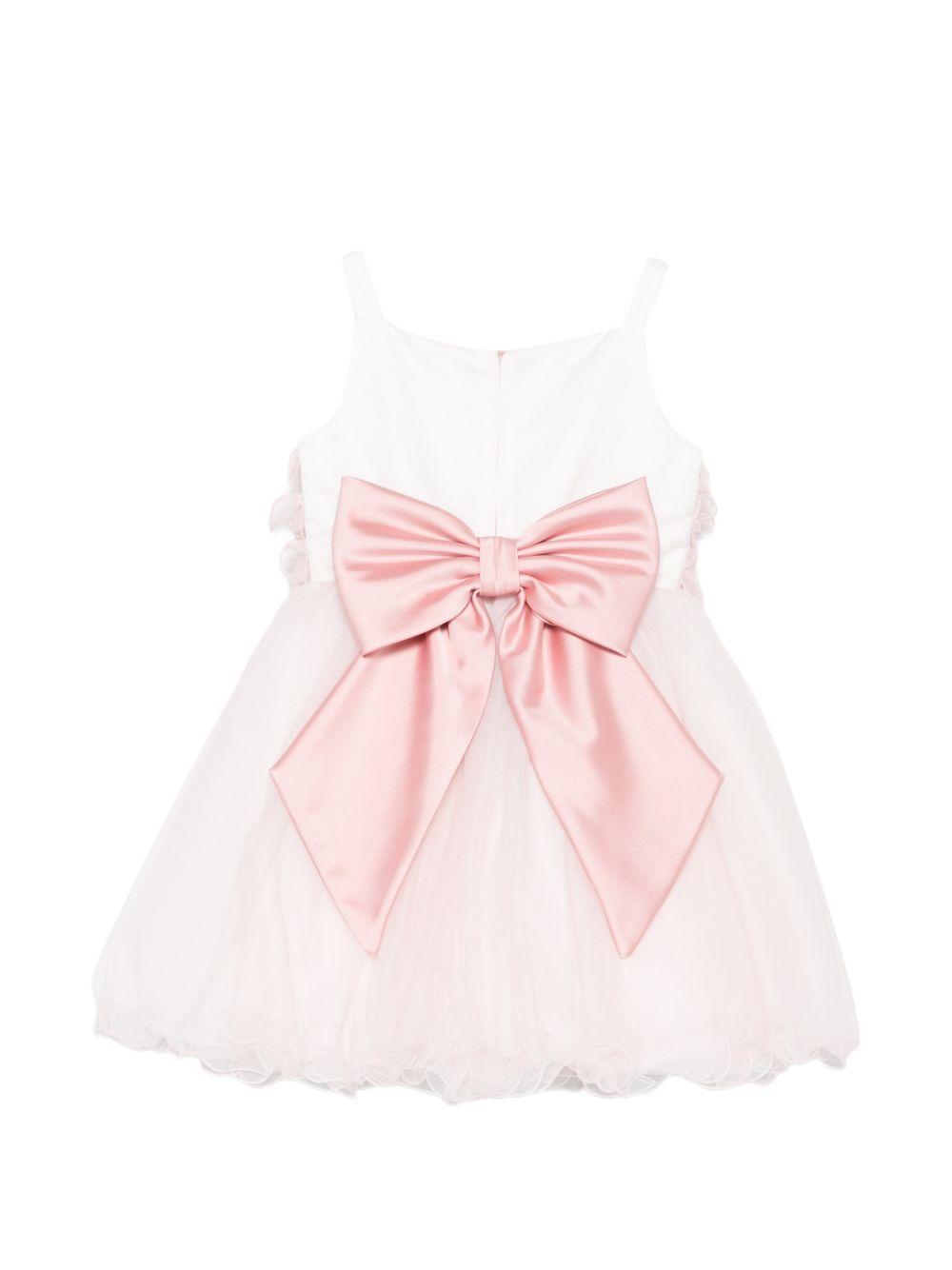 Abito per bambina Colorichiari rosa con applicazione fiore FB108527 4844 84 COLORICHIARI KIDS 