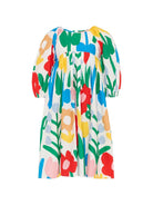 Abito per bambina Stella McCartney Kids bianco con stampa grafica all-over TY1C21 Z3461 101MC STELLA McCARTNEY KIDS 