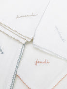 Set di sette copertine per neonati Bonpoint bianche con dettagli ricamati PESLANGES 000 BONPOINT KIDS 