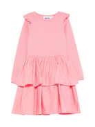 Abito per bambina Molo rosa con volant 2W25E220 8896 MOLO 