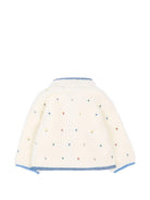 Giubbino per neonata Stella McCartney Kids bianco con bordi a contrasto TZ2017 Z3881 189EM STELLA McCARTNEY KIDS 