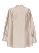 Camicia per donna Alysi beige con chiusura a bottoni 165242 A5202 MD ALYSI 