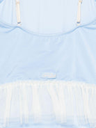 Costume intero per bambina MC2 Saint Barth Kids azzurro con stampa grafica fiocchi DANC0001 03050L MC2 ST. BARTH KIDS 