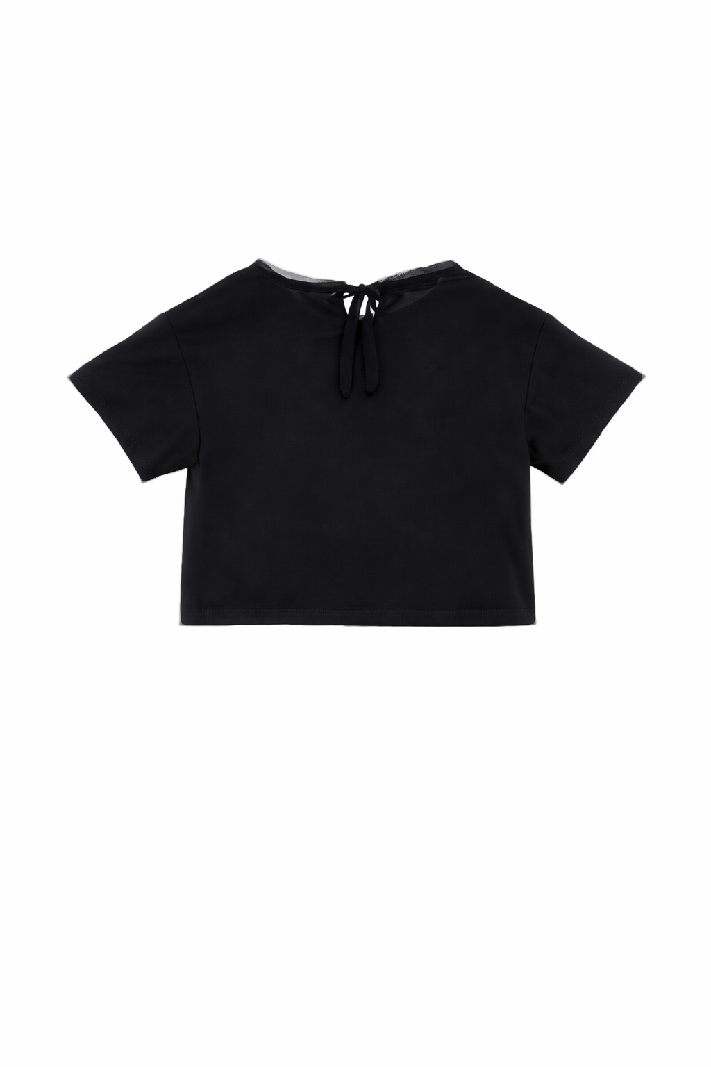 T-shirt per bambina Alberta Ferretti Kids nera con stampa con logo sul davanti R1G600 7120 0050 ALBERTA FERRETTI KIDS 