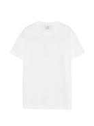 T-shirt per bambino Fendi Kids bianca con logo sul davanti JUI202 7AJ F0TU9 FENDI KIDS 