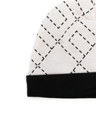 Berretto per neonata Elisabetta Franchi La Mia Bambina bianco con motivo a rombi ENCP0730JF054F D577 ElISABETTA FRANCHI 